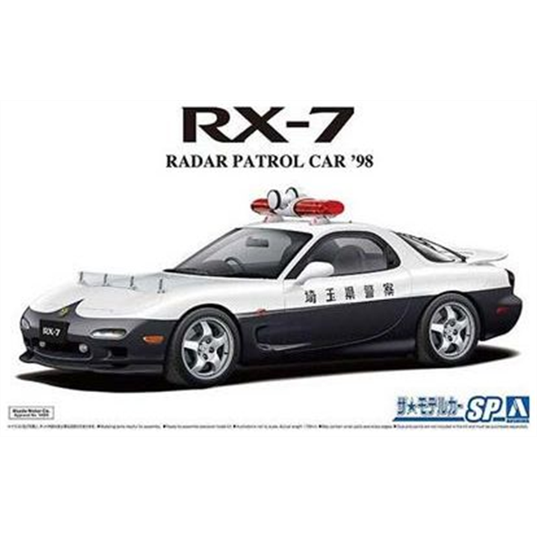 Aoshima  1:24th Scale Mazda FD3S RX-7 Radar Patrol Car 1998