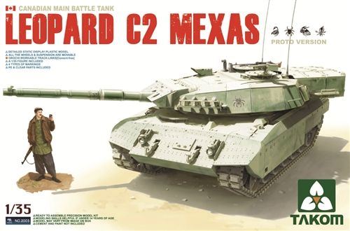 Takom 1:35 Scale Leopard C2 MEXAS Canadian MBT