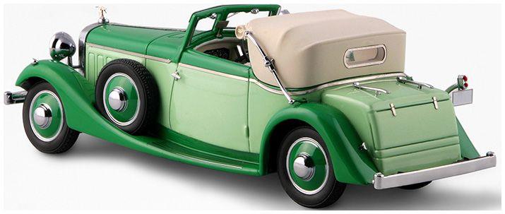 Esval 1:43 Scale Hispano Suiza J12 Drophead-Coupe 1934 by Fernandez & Darrin (Paris) Half Open Green