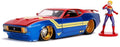 Jada 1:24 Scale Mustang Mach 1 1973 w/Captain Marvel Figure