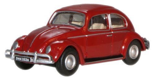 Oxford Diecast 1:76 Scale VW Beetle - Ruby Red