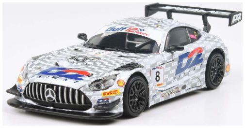 Paragon 1:64 Scale Mercedes AMG GT3 Evo 2022 Gulf 12hr Ram Racing #8 D2 Livery (LHD)