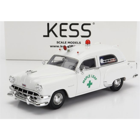 Kess 1:43 Scale Chevrolet National Ambulance Maple Leaf 1954