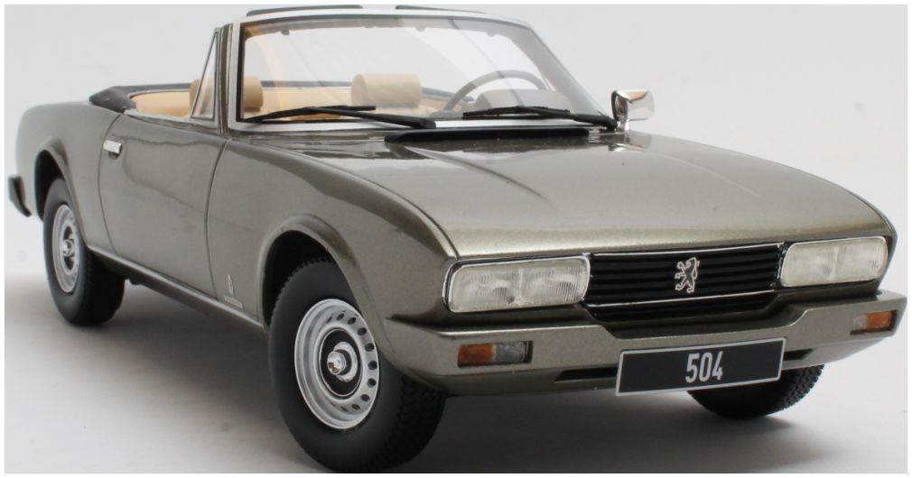 Cult 1:18 Scale Peugeot 504 Cabriolet 1983 Green Metallc