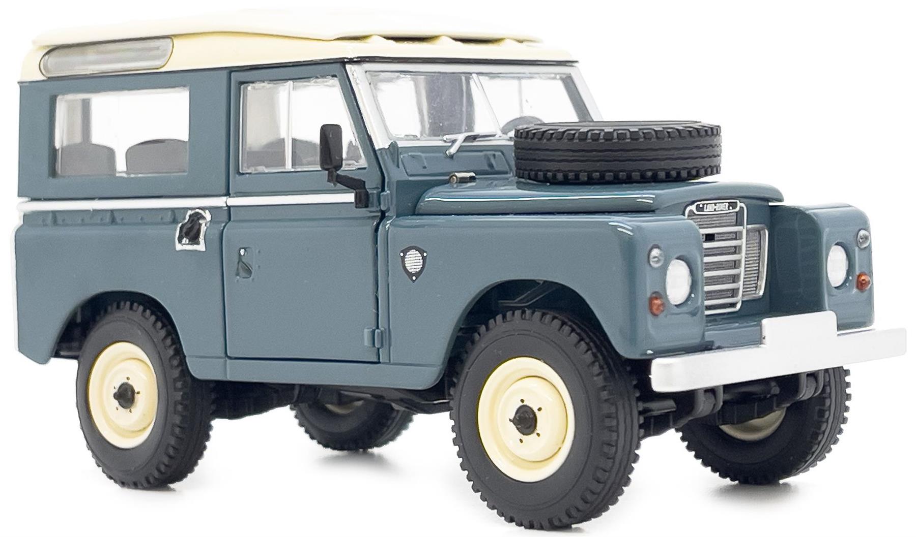 Marge Farm Models 1:32nd Scale Land Rover Series 3 88 Safari Roof Marine Blue