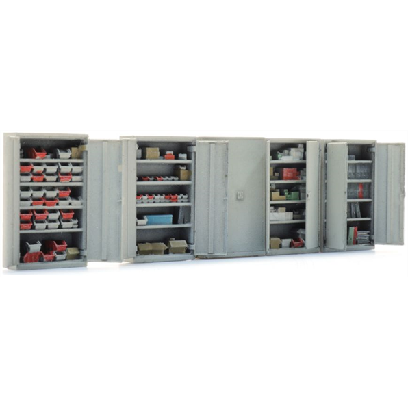 Artitec 1:120 Scale Workshop Tool Cabinets Ready-Made, Painted