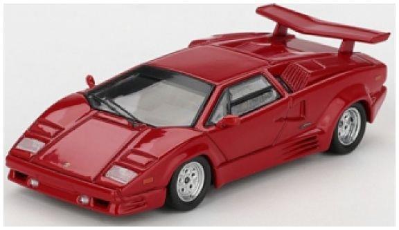 MiniGT 1:64th Scale Lamborghini Countach 25th Anniversary Red (LHD) Blister Packaging