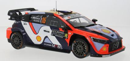 IXO  1:18th Scale Hyundai i20 N Rally1 WRC Rally Monte Carlo 2025 #16 A.Fourmaux/A.Coria