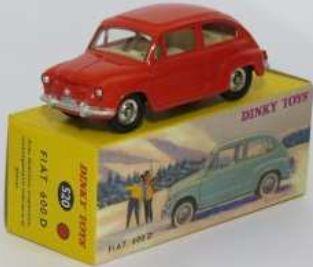 Atlas Editions  Scale Fiat 600 D red (520) Atlas reproduced 'Dinky'