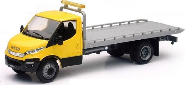 New-Ray 1:36 Scale Iveco Daily Car Recovery Van Yellow Cab