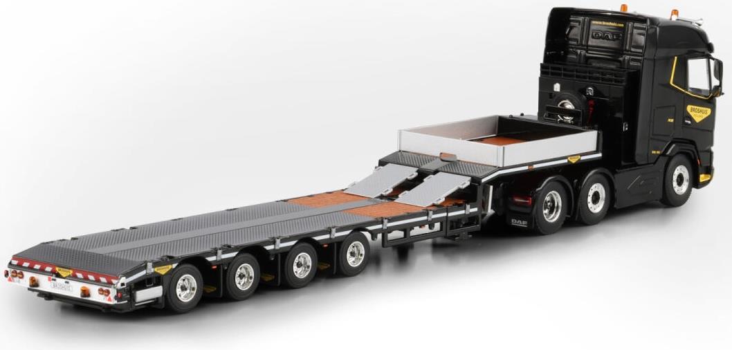 WSI  1:50th Scale DAF XG MY25 6x2 Twin Steer Semi Low Loader 4 Axle