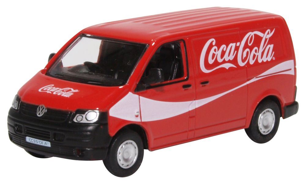 Oxford Diecast 1:76 Scale VW T5 Van Coca Cola