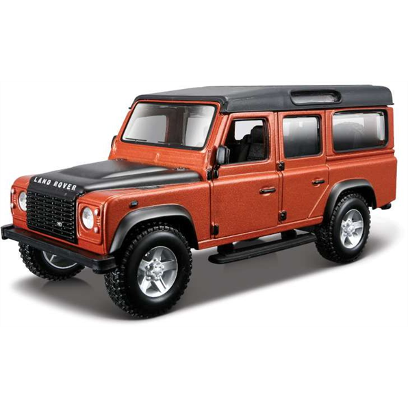 Burago 1:32 Scale Land Rover Defender 110 - Orange(Street)