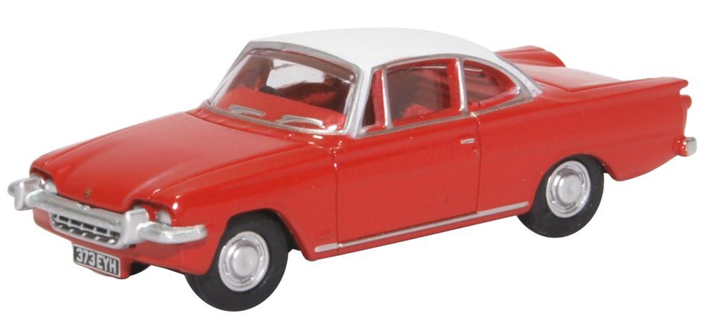 Oxford Diecast 1:76 Scale Ford Consul Capri Monaco Red and White