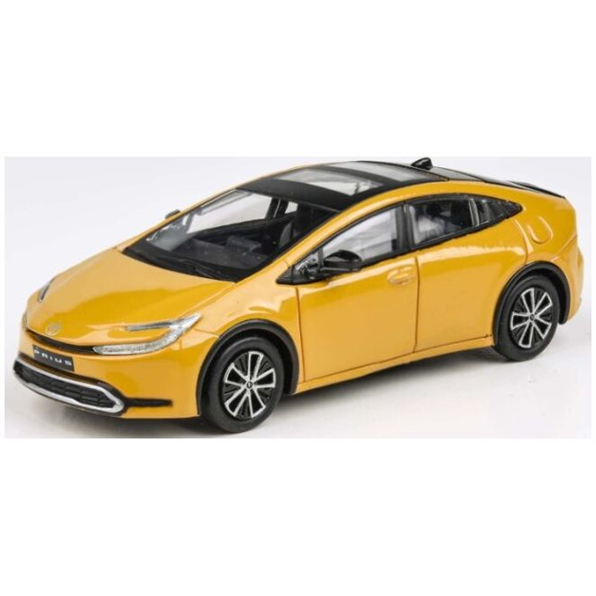 Paragon  1:64th Scale Toyota Prius Maximum Yellow/Karashi 2023 (RHD)