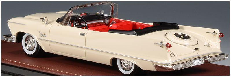 GLM 1:43rd Scale Imperial Crown Convertible Desert Beige Open Roof (Single Headlight) 1957