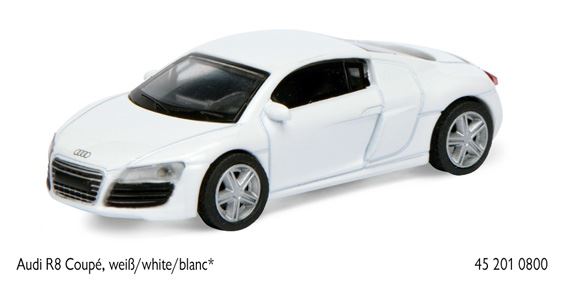 Schuco 1:64 Scale Audi R8 Coupe - White