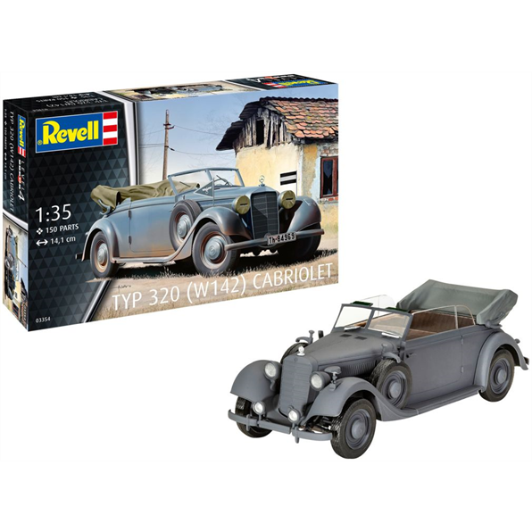 Revell 1:35 Scale Typ 320 (W142) Cabriolet Model Set