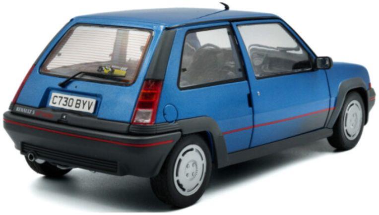 Solido  1:18th Scale Renault 5 GT Turbo MK1 Bleu Alpine 1985