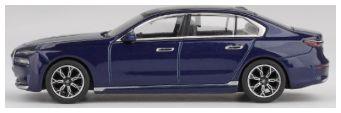 Mini GT 1:64th Scale BMW I7 XDRIVE60 Tanzanite Blue Metallic (RHD)