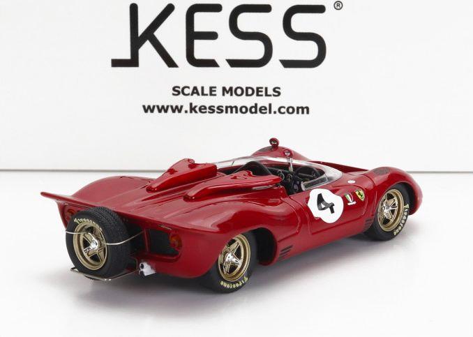 Kess 1:43 Scale Ferrari 350 P4 Spider Can-Am s/n0858 #4 Tasman GP Longford 1968 C.Amon
