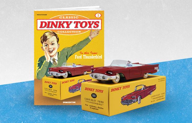 Atlas Editions   Ford Thunderbird Convertible Atlas reproduced 'Dinky'
