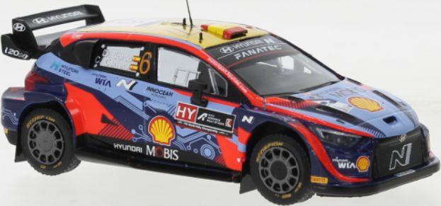 IXO 1:43 Scale Hyundai i20 N Rally1 #6 WRC Rally Acropolis 2022 D.Sordo/C.Carrera