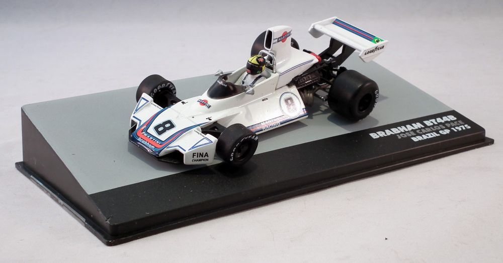 Atlas Editions 1:43 Scale Brabham Ford BT44B - Jose Carlos Pace - P6 - Brazil GP - 1975