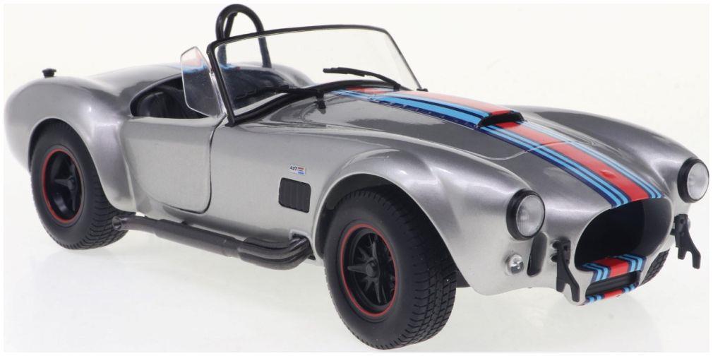 Solido  1:18th Scale Shelby Cobra 427 MKII Solido Works M Racing Silver 1965