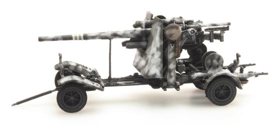 Artitec H0 Scale WM 88MM Flak 18 Winter 1:87 Ready-Made, Painted