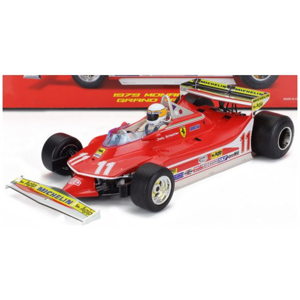 Burago 1:18 Scale Ferrari F1 312T4 Short Tail #11 Winner Monaco GP Jody Scheckter w/Driver 1979