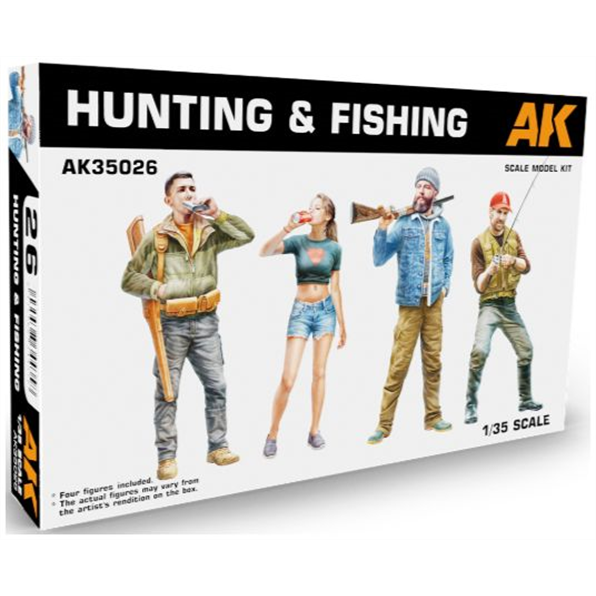 AK Interactive Kits 1:35 Scale Hunting & Fishing