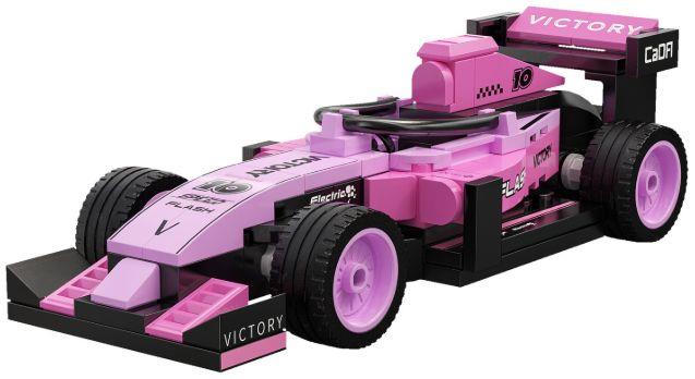 Cada  1:32nd Scale Pink Circuit Racing Car Brick Builder (123 pcs)