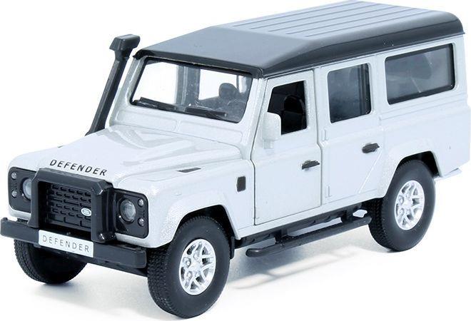 Tayumo 1:36 Scale Land Rover Defender 110 - Indus Silver Pull Back
