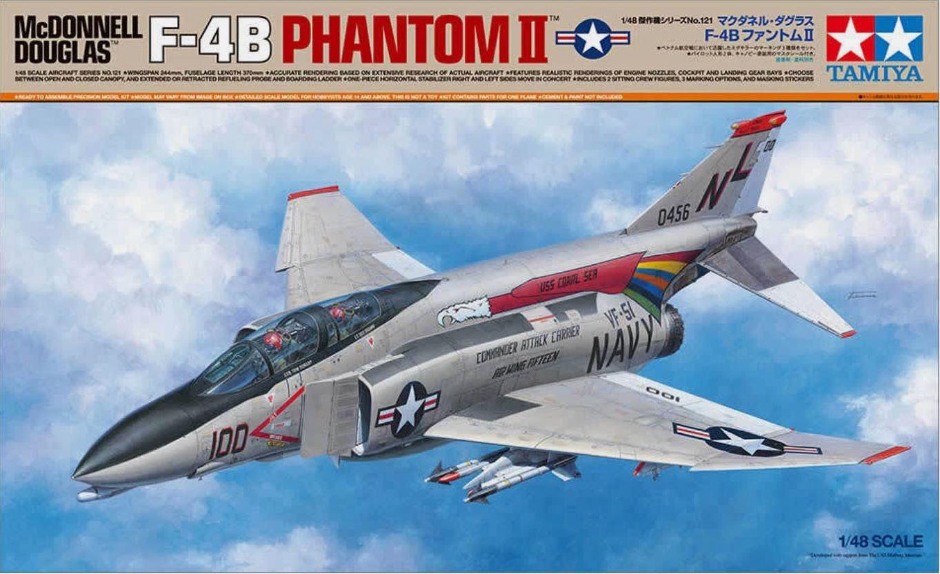 Tamiya 61121 US Navy F-4B Phantom II 1/48th Scale