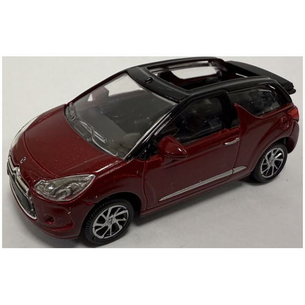 Norev 1:64 Scale Citroen DS 3 Cabrio 2014 Red (Top Down)