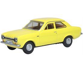 Oxford Diecast 1:76 Scale Ford Escort Mk1 Daytona Yellow