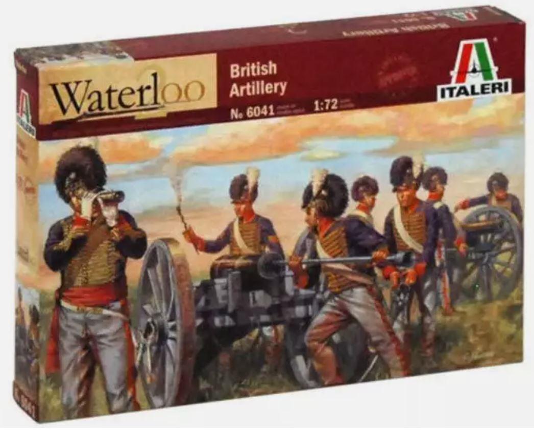 Italeri 6041 1/72 Scale Napoleonic Wars British Artillery 16 Gunners and 4 Guns