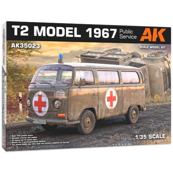 AK Interactive Kits 1:35 Scale T2 Model 1967 Public Service