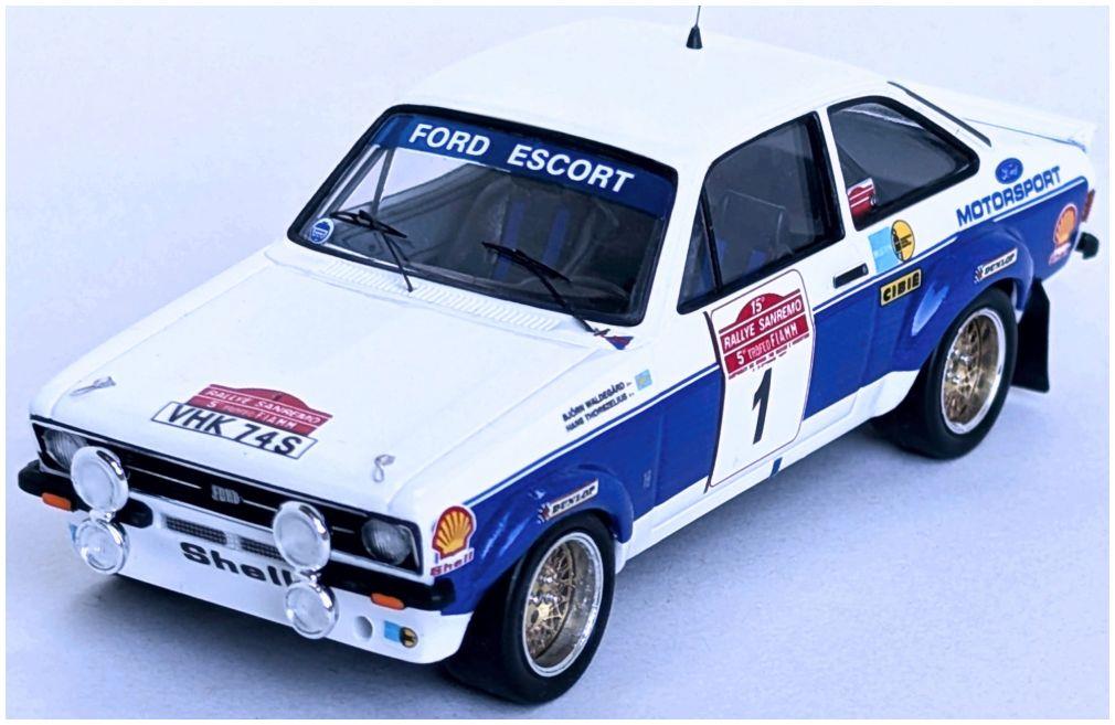Trofeu  1:43rd Scale Ford Escort Mk2 5th Sanremo Rally 1977 #1 Bjorn Waldegaard/Hans Thorzelius