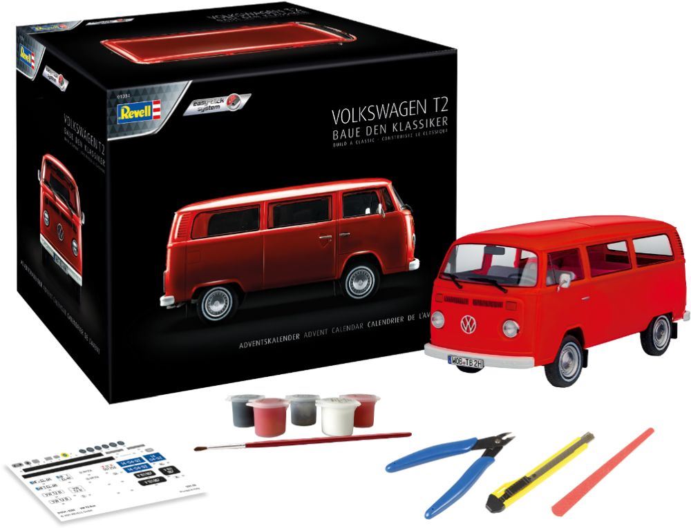 Revell 1:24 Scale Advent Calendar VW T2 Bus (easy-click)
