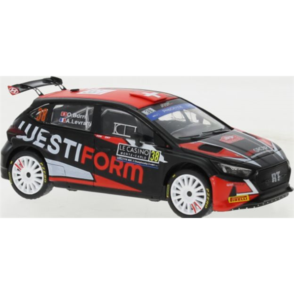 IXO 1:43 Scale Hyundai i20 N #38 WRC2 Rally Monte Carlo 2023 O.Burri/A.Levratti