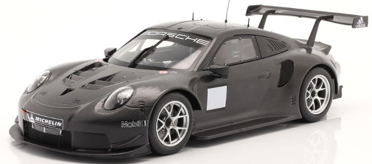 IXO 1:18 Scale Porsche 911 RSR Pre-Season Test Car 2020 Matt Black