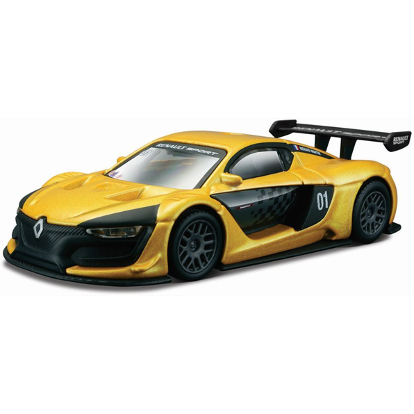 Burago 1:43 Scale Renault Sport R.S. 01 - Yellow/Black