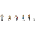 Artitec 1:87 Scale Chip Shop Figures (6x) Ready-Made Figures