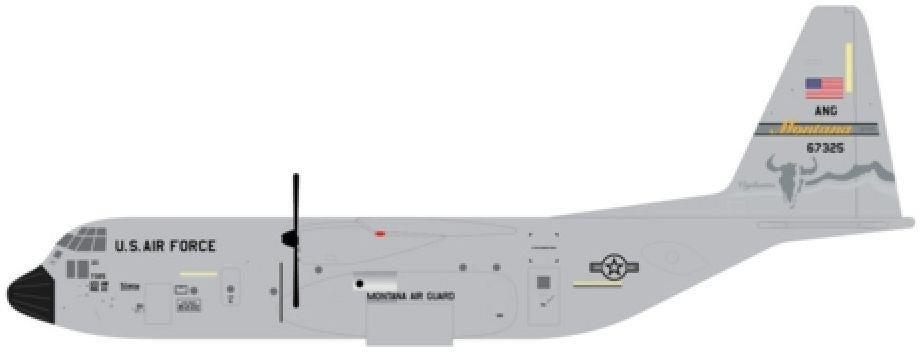 Gemini Jets 1:400th Scale C-130H Hercules U.S. Air Force 96-7325 (Montana ANG)