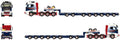 WSI  1:50th Scale Volvo FH5 Globetrotter 8x4 Manoovr w/2 Axle Dolly 6 Axle Collett
