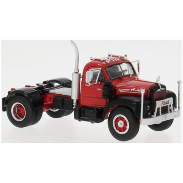 IXO 1:64 Scale Mack B 61 Red/Black 1953
