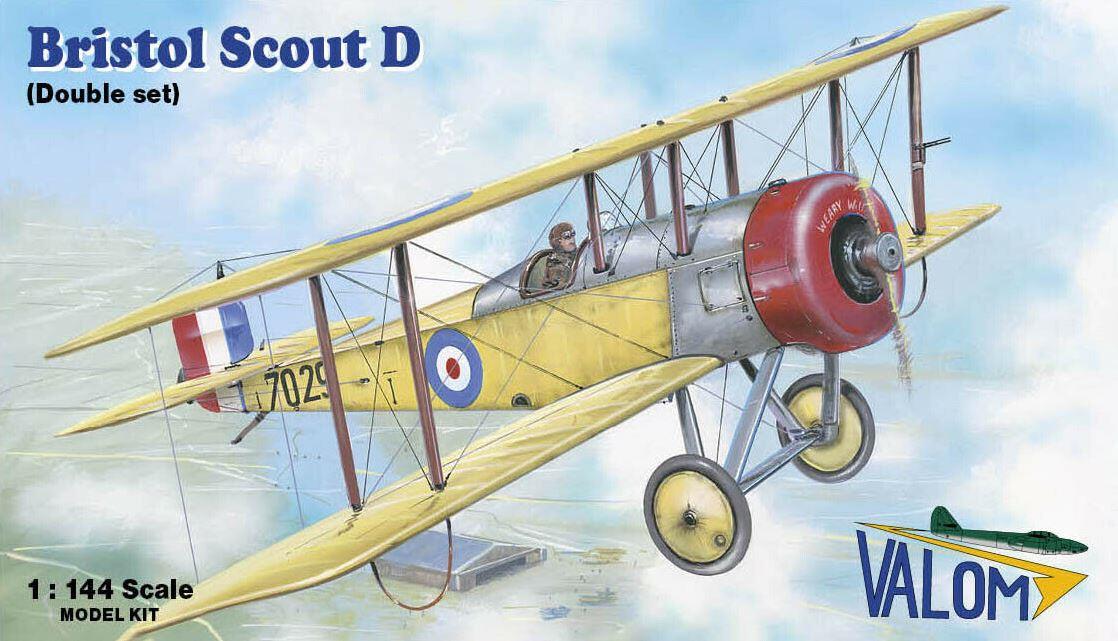 Valom 1/144 Scale Bristol Scout D (double set) 2in1 plastic Kits 14424