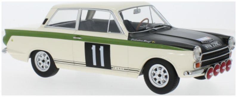 Model Car Group 1:18 Scale Ford Lotus Cortina MK I #11 RAC Rally B.Soderstrom/G.Palm (LHD)